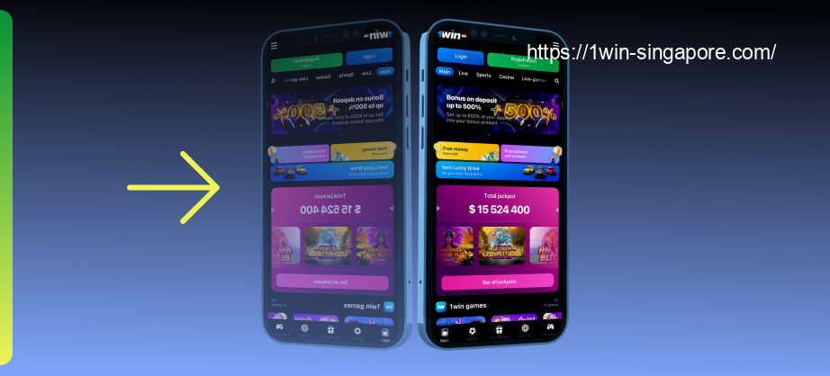 To download the 1win app, Singaporeans need to open the 1win mobile website in any smartphone browser