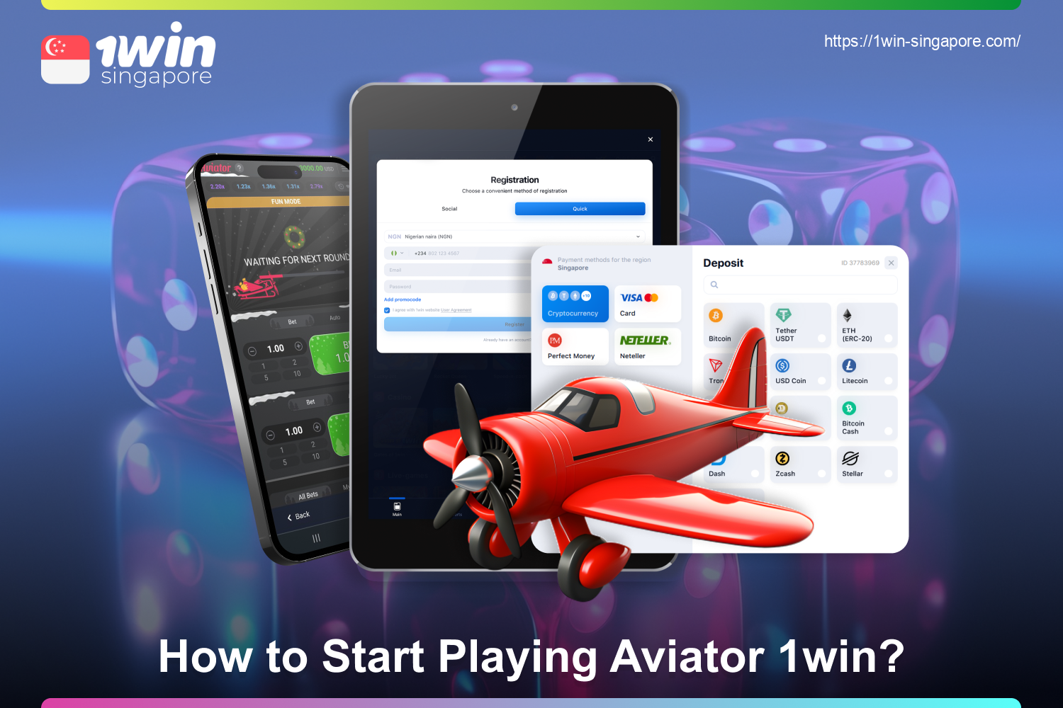 Any player from Singapore who is at least 18 years old can start playing Aviator at 1win