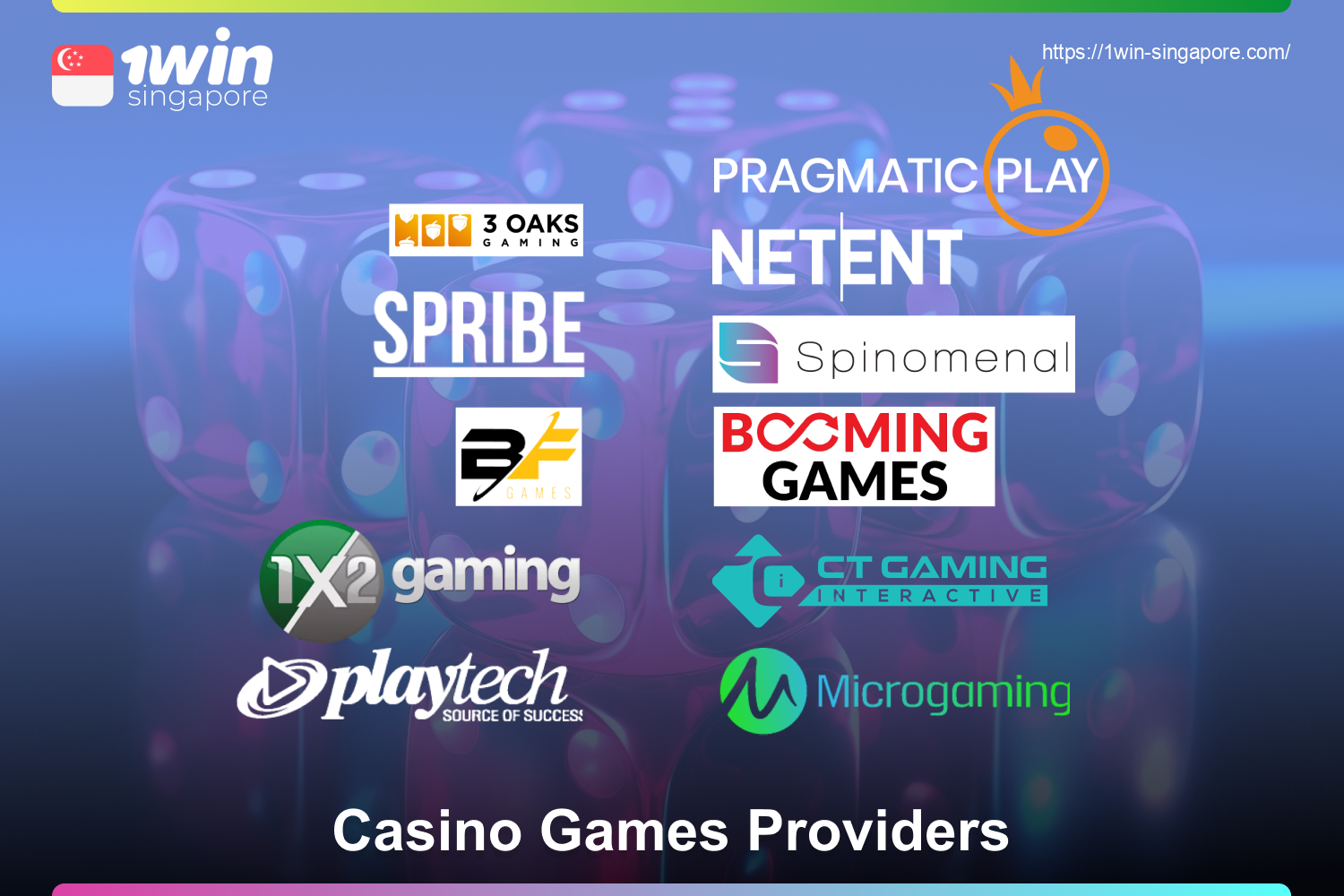1win works directly with a number of popular providers, so when they release new games, players from Singapore can immediately play them here