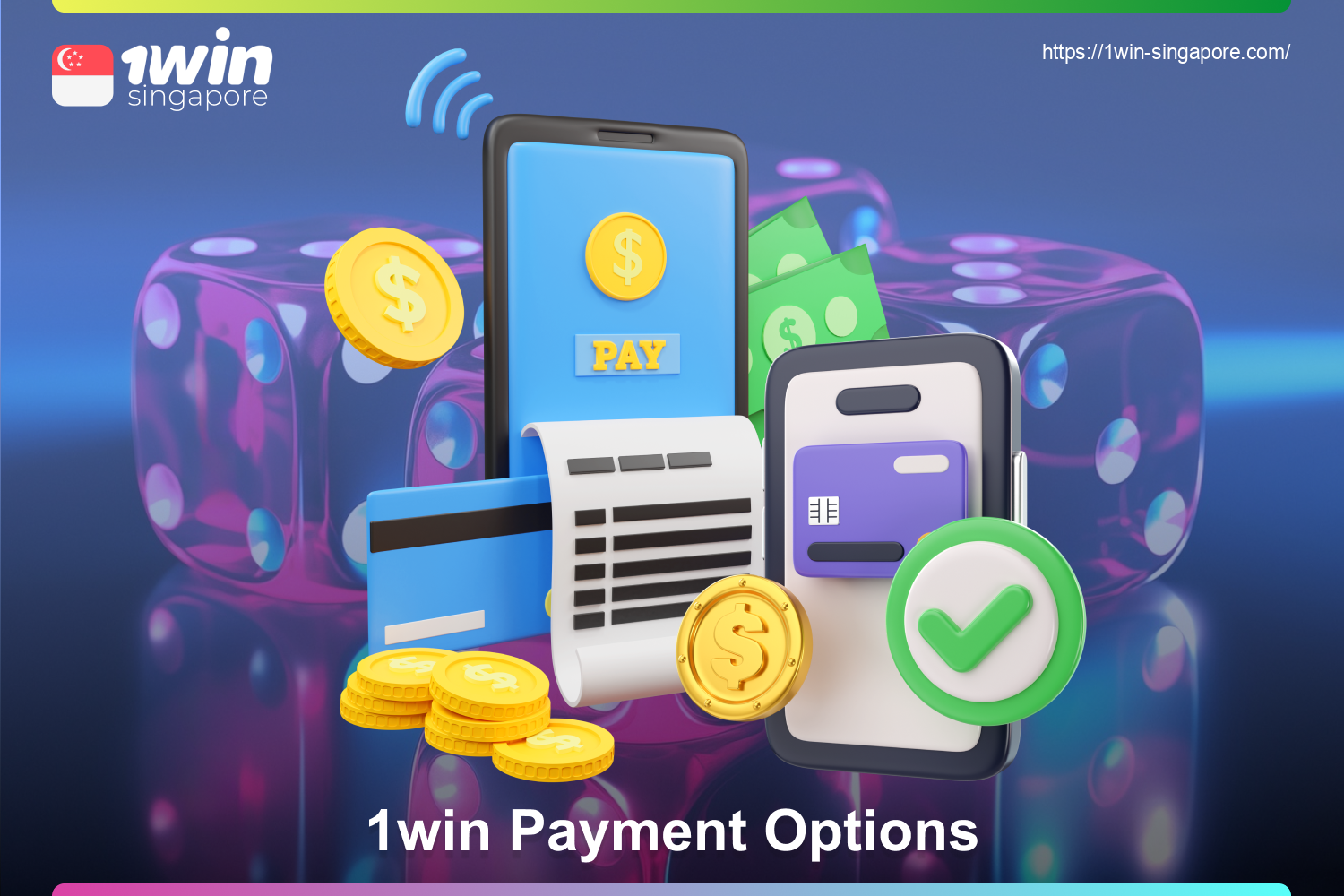 1win Singapore users have access to a large number of payment methods