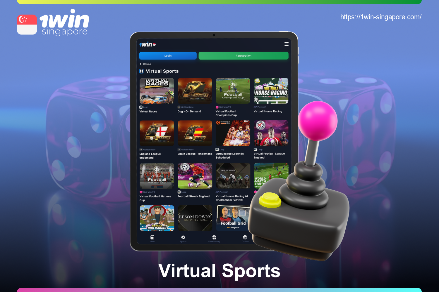 At 1win Singapore, there is a huge selection of virtual betting disciplines to choose from